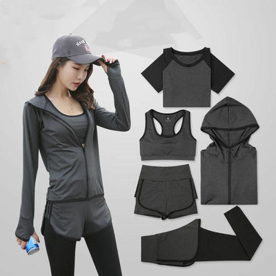 Yoga Clothing Sports Suit for Women - A complete set of athletic wear designed for yoga practice and sports activities, providing comfort and flexibility during workouts.