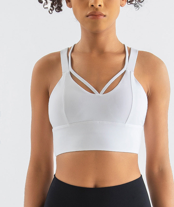  Shockproof Sports Bra Gym Tank Top Yoga - A supportive and comfortable sports bra tank top designed for gym workouts and yoga, providing shockproof support during physical activities