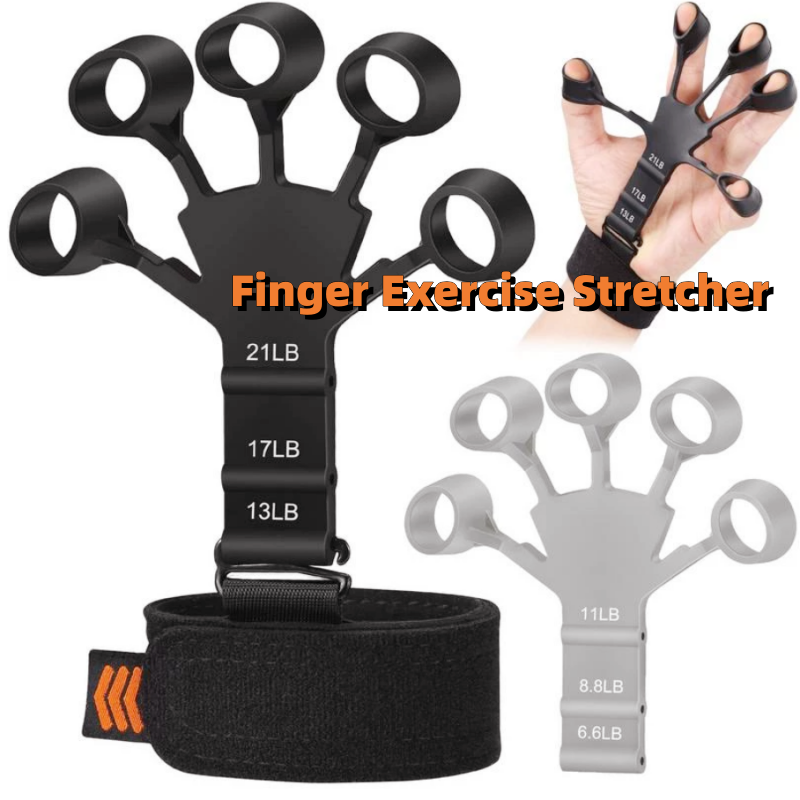 Silicone Grip Device - Finger gripper and strength trainer with silicone design, ideal for rehabilitation and strengthening exercises, aiding in finger and hand rehabilitation and overall strength training.