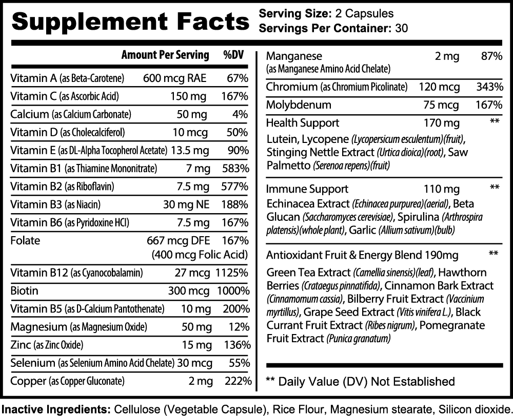 Vitamin Bundle 1 Of Each Supplement