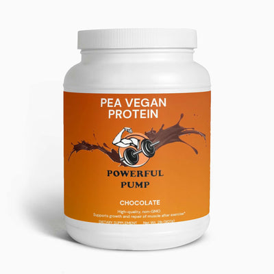 Vegan Pea Protein (Chocolate): Plant-based goodness in a chocolate-flavored pea protein powder, perfect for a delicious and nutritious protein boost.
