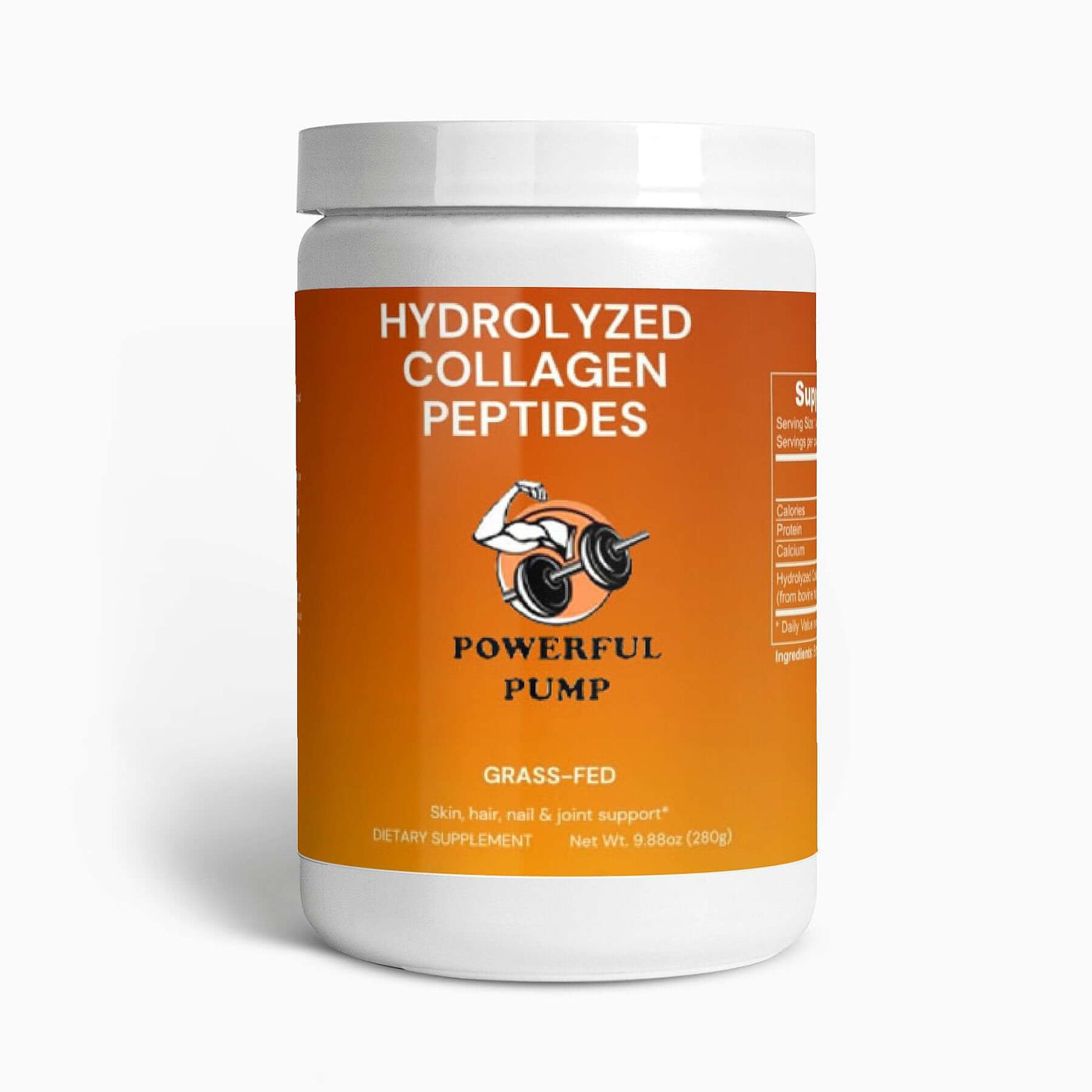 Grass-Fed Hydrolyzed Collagen Peptides: Premium collagen supplement sourced from grass-fed sources, promoting skin, joint, and overall connective tissue health.