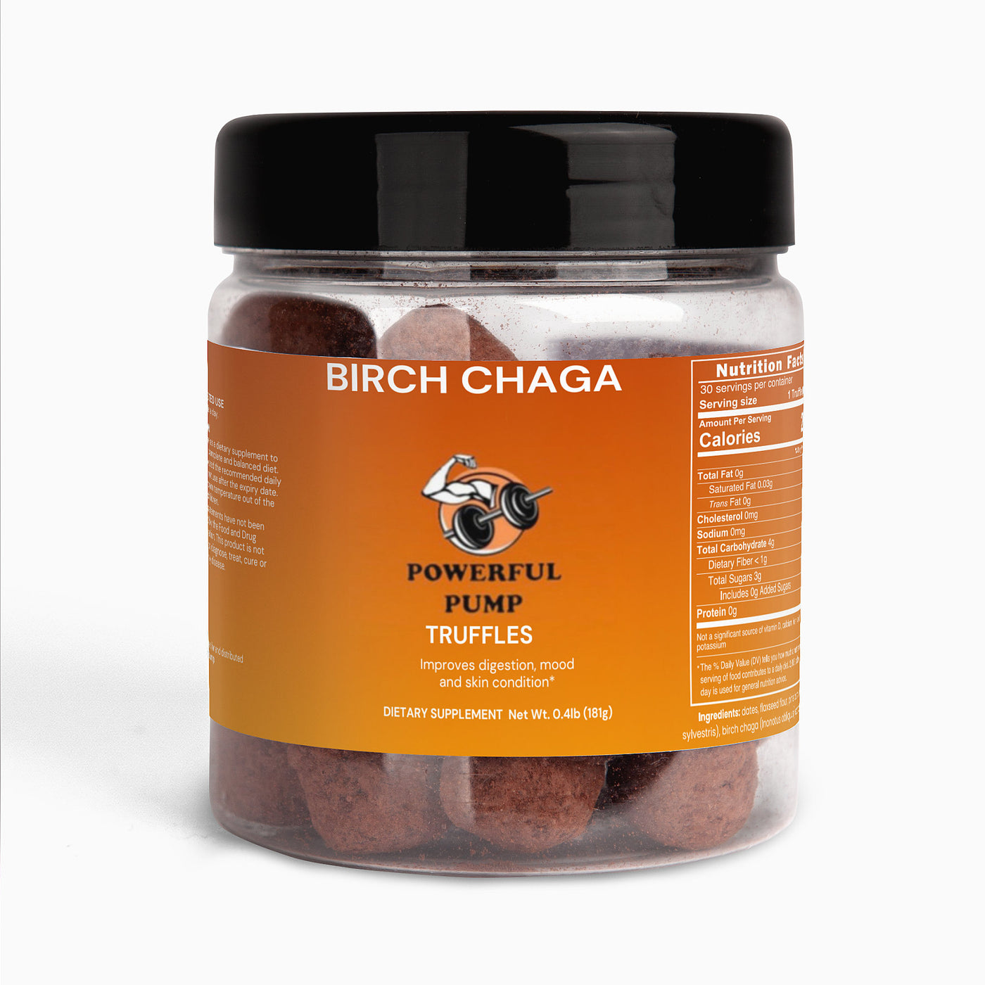 Birch Chaga Truffles - Indulge in the rich flavors and natural benefits of birch and chaga for a unique, healthful treat.