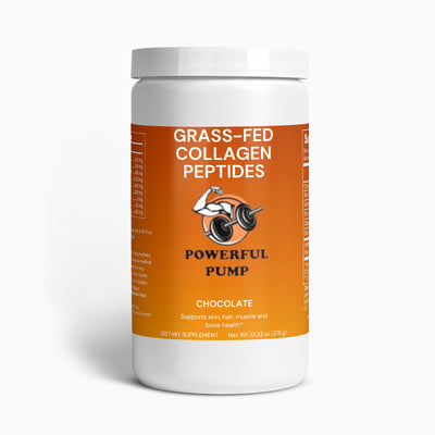 Grass-Fed Collagen Peptides Powder (Chocolate) - Indulge in a delicious blend supporting skin, hair, and joint health.